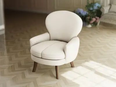 Furniture Accent Chairs Bohemian 011 Low-poly 3D model