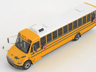 Freightliner M2 106 School Bus 3D model
