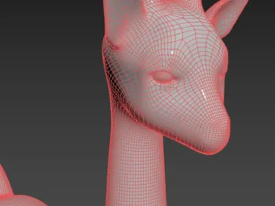 Deer statue 3D model