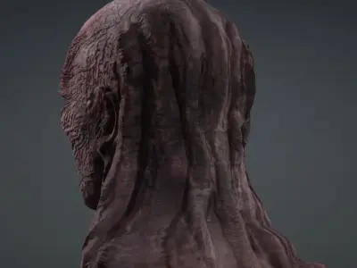 Stranger Thing Vecnas 3D Model rigged Low-poly 3D model