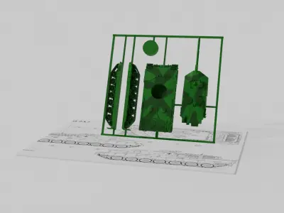 Leopard 2A7 - KitCard 3D print model