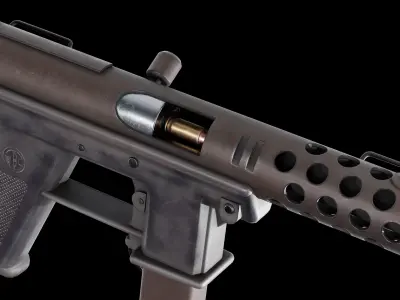 TEC 9 Low Poly Low-poly 3D model