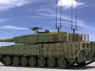 Leopard 2A4M CAN 3D model