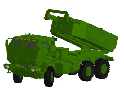 Realistic HIMARS for 3D printing in 1to18 scale 3D print model