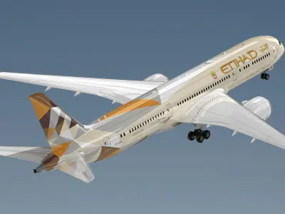 Boeing 787-9 Etihad Airways 3D model