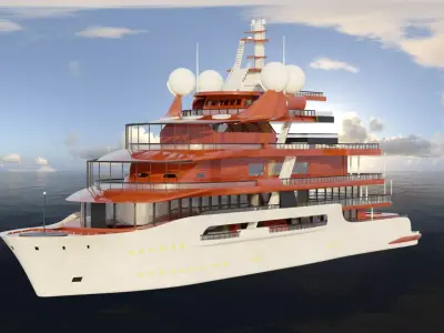 Explorer Class Mega Yacht 3D model