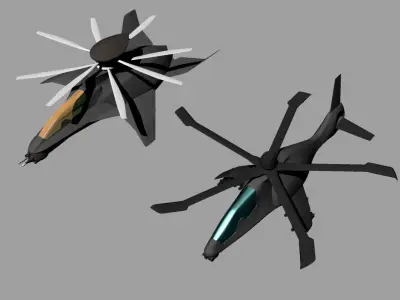 helicopter LHX 3D model