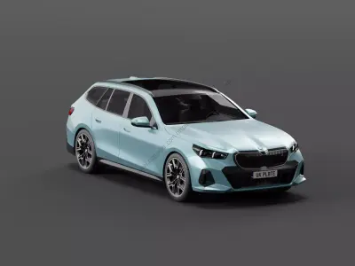 Bmw I5 Touring 2024 Free 3D model