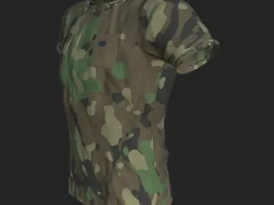 Military T-Shirt 3D model
