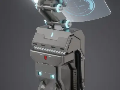 FREE SCI-FI Terminal Free 3D model