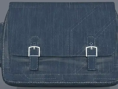 Cargo Bag Low-poly 3D model