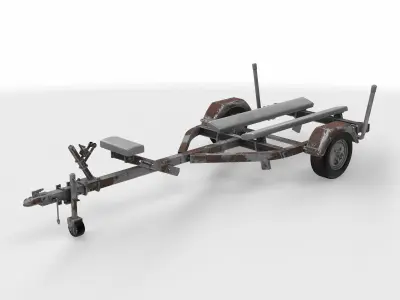 boat trailer 3D model by ADMeR