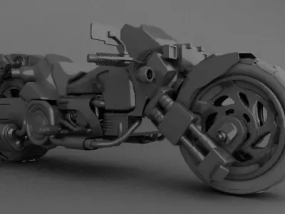 Stylized Bike 3D model