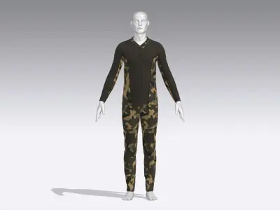 Soldier Uniform Low-poly 3D model purchase