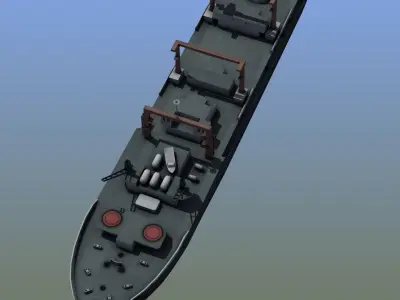 Cargo Ship LD1 3D model