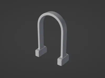 Gothic arch Low-poly 3D model