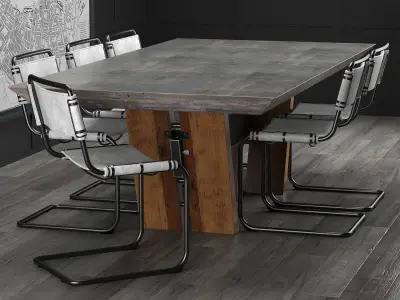 Westside Table 3D model