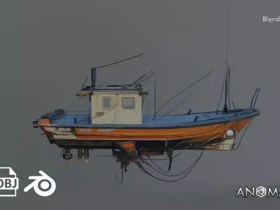 fishing boat 3D model