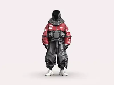 Night City Character Resident 3D model