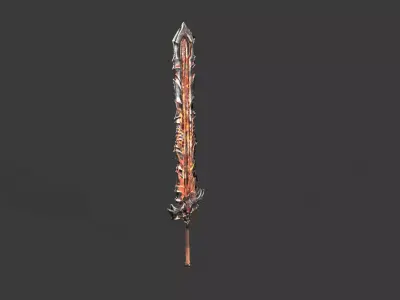 Great Sword  08 Low-poly 3D model