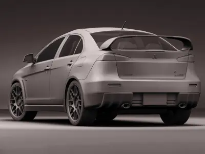Mitsubishi Evolution X 3D model