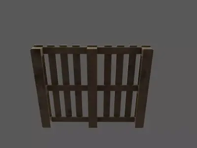 Wooden Pallet Low-poly 3D model 18