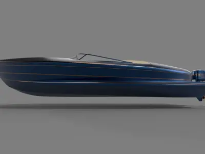 Motorboat 3D model 6