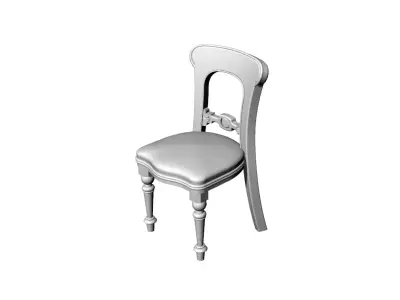 Dolls House Miniature Victorian Dining Chair 12th Scale 3D print model