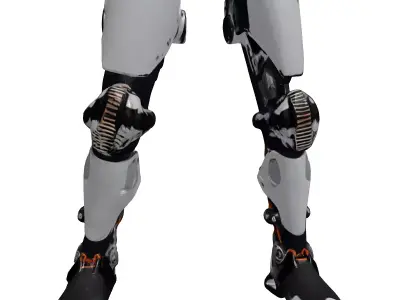 Cybernetic Leg Prosthetic 3D Model 3D model