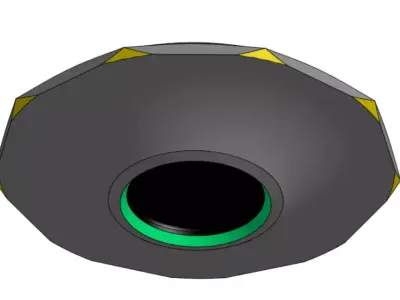 Simple UFO Flying Saucer Free 3D model