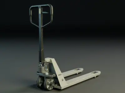 Hydraulic Hand Pallet Truck PBR Low-poly 3D model