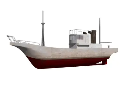 Fishing boat 3D model by fumio-yamazaki