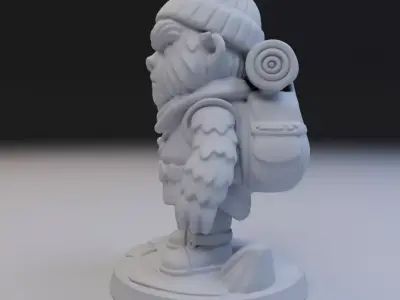traveling yeti 3D print model