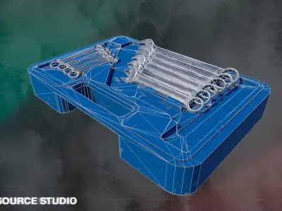 Tool-Instrumental Box LowPoly GameReady by Soutsource Studio Low-poly 3D model