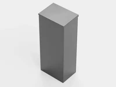Mail Box Low-poly 3D model 4