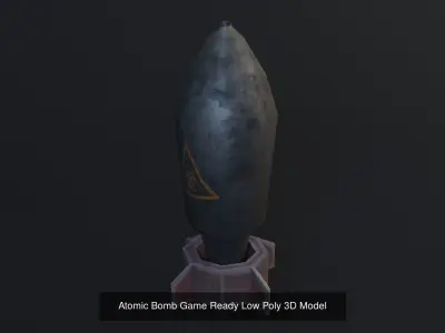 Bomb-Grenade - Game Ready - Low Poly PBR 3D Model 3D Model Collection