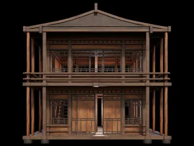 Medieval Houses 29- 4K Textures Game Ready Low-poly 3D model