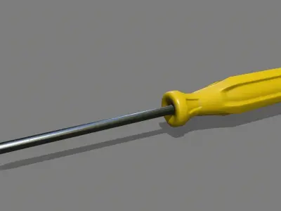 screwdriver Low-poly 3D model 37