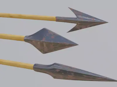 Arrow Archery weapon-3d Model Low-poly 3D model
