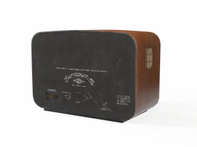 Radio Belarus 57 Low-poly 3D model