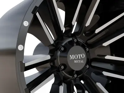MOTO METAL RAZOR WHEEL 3D MODEL 3D model