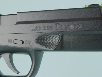 Pistol 3D model 8