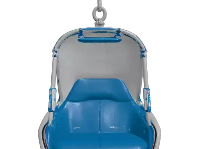Futuristic Hanging Pod Chair 3D model