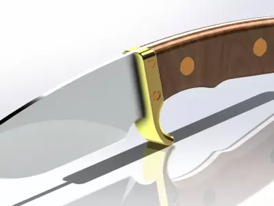 Knife Buck custom skinner 3D print model