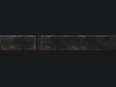 Clothespin wooden Low-poly 3D model