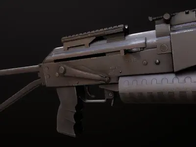 PP19 Bizon Low-poly 3D model