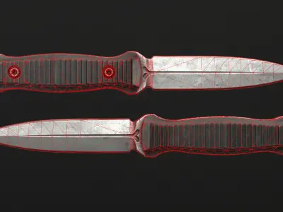 Knife Infidel  Low-poly 3D model