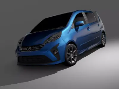 Perodua Alza D53L Facelift 2018 3D model