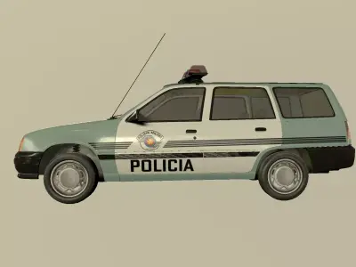 Chevrolet Ipanema da Policia Militar de Sao Paulo Low-poly 3D model