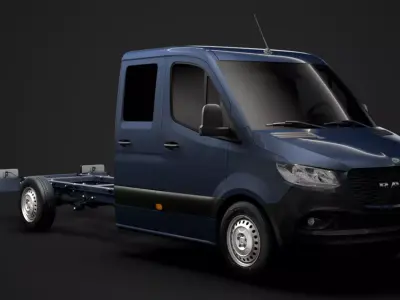 RAM Sprinter Chassis Crew Cab L3 RWD 2020 3D model